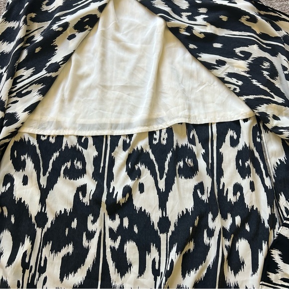 Athleta IKAT BLOOM RIPPLE MAXI DRESS black white sleeveless sundress size XL - Picture 7 of 13